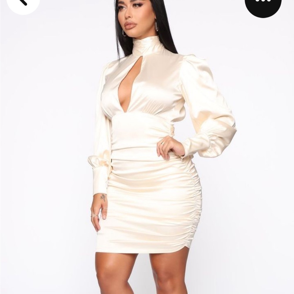 Sleek and Slim Satin Mini Dress